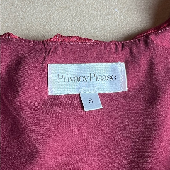 Privacy Please Bardot Blouse In Burgundy - Size S - Picture 5 of 11